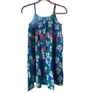 Hanna Anderson Blue Floral Sundress Size 12